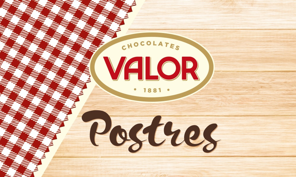 Valor chocolate postres